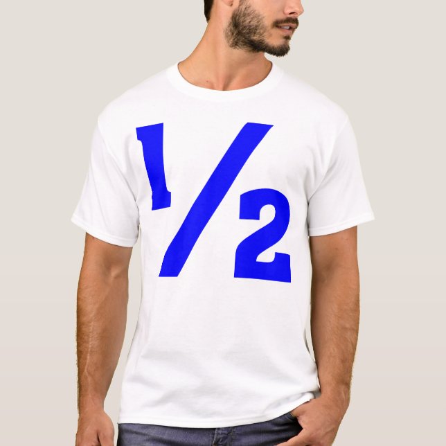 Camiseta Metade - Azul (Frente)