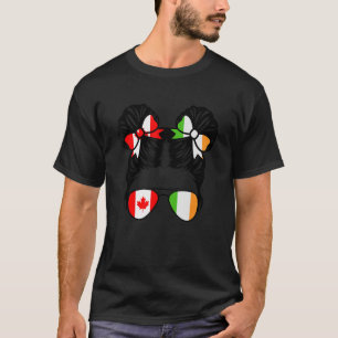 Camiseta Metade Canadense Metade Irlandesa Garota Canadá Cr