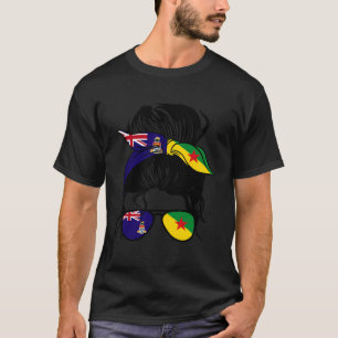 Camiseta Metade Caymaniana Metade das Raízes Francesas Guia