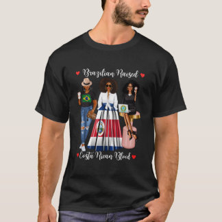 Camiseta Metade Costarriquenho Metade Brasileiro Criado Na