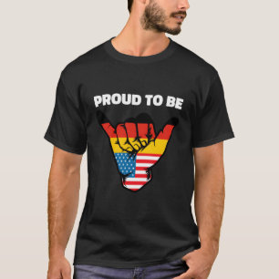 Camiseta Metade Da Alemanha Alemã E Metade Da Alemanha Amer
