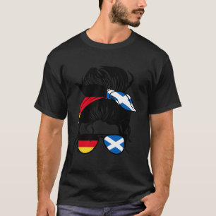 Camiseta Metade Da Alemanha Metade Da Escócia Mix Alemanha