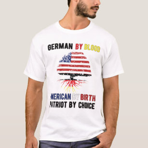 Camiseta Metade da bandeira alemã Half American Flag Aleman