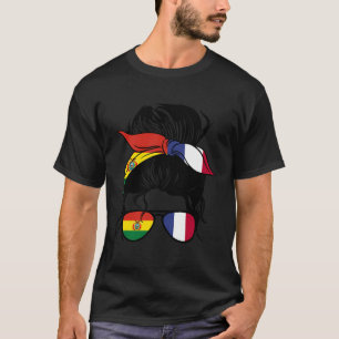 Camiseta Metade Da Bolívia Metade Da França Mix Bolívia E F