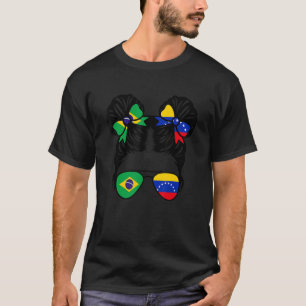 Camiseta Metade da brasileira de brasileira venezuelana