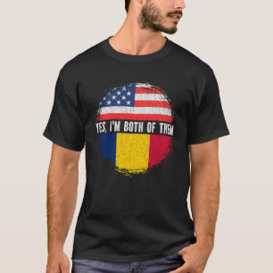 Camiseta Metade da Herança Chade Americana do Chade