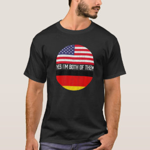 Camiseta Metade da Herança Federal Alemã dos Eua