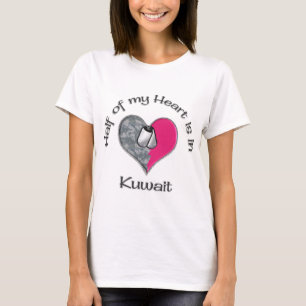 Camiseta Metade de meu coração Kuwait