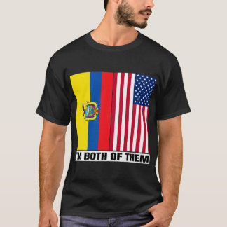 Camiseta Metade do Equador Half American DNA Equador Heri