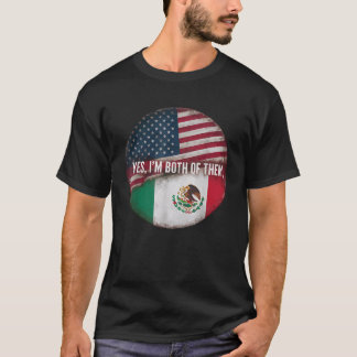 Camiseta Metade do México Bandeja Americana Metade American