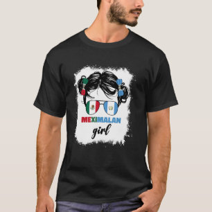 Camiseta Metade Do México E Da Guatemala - Bandeira Da Guat