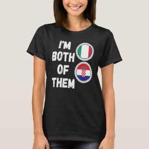 Camiseta Metade do Patrimônio Croata Italiano Itália Croáci
