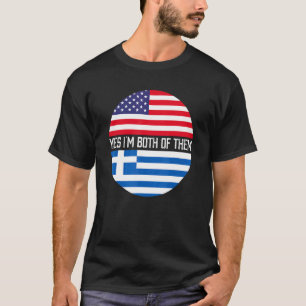 Camiseta Metade do Patrimônio Familiar Grego de Bandeiras d
