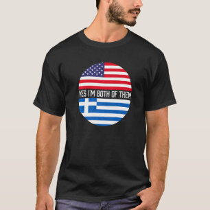 Camiseta Metade do Patrimônio Familiar Grego de Bandeiras d