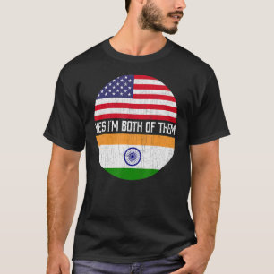 Camiseta Metade do Patrimônio Familiar Indiano de Bandeiras
