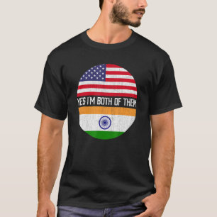 Camiseta Metade do Patrimônio Familiar Indiano de Bandeiras
