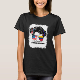 Camiseta Metade Dos Eua E Venezuela - A Venezuela - Bandeir