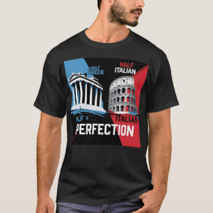 Camiseta Metade Grega Semestre Italiana É Igual A Perfeição