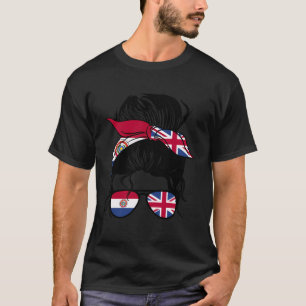 Camiseta Metade Paraguaio Metade Britânico Mistura Paraguai