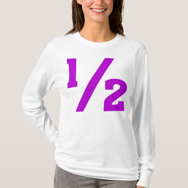 Camiseta Metade - Roxo (Frente)