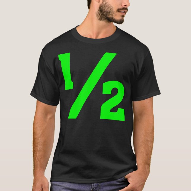 Camiseta Metade - Verde (Frente)