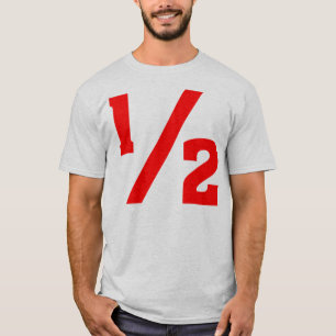 Camiseta Metade - Vermelho