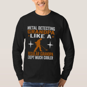 Camiseta Metais Detectando Tesouros Engraçados Do Vovô Fa