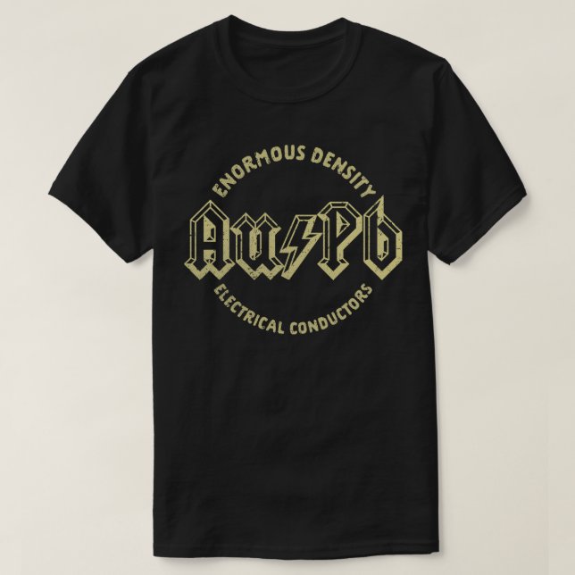 Camiseta Metais pesados (Frente do Design)
