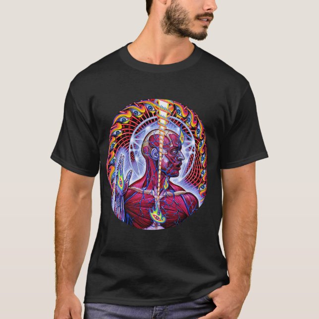 Camiseta Metal de Ferramenta Preta (Frente)
