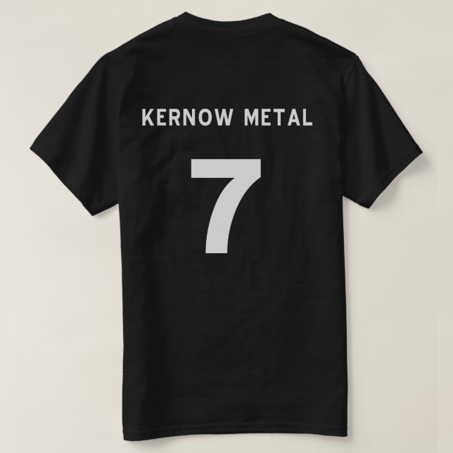 CAMISETA METAL DE KERNOW (Verso do Design)