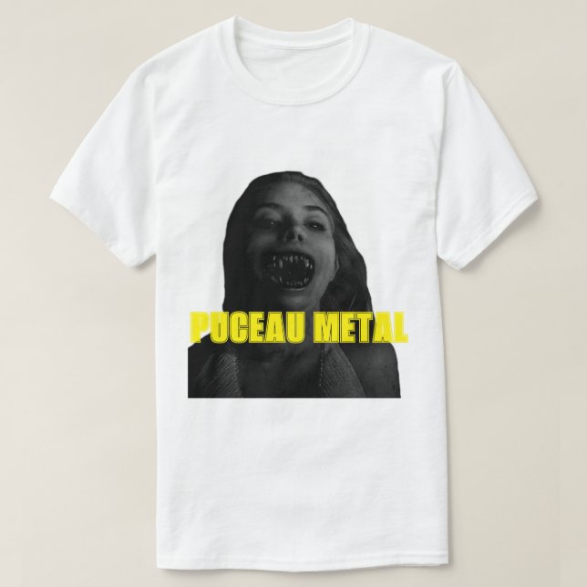 CAMISETA METAL DE PUCEAU (Frente do Design)