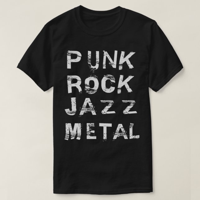 Camiseta metal de punk rock (Frente do Design)