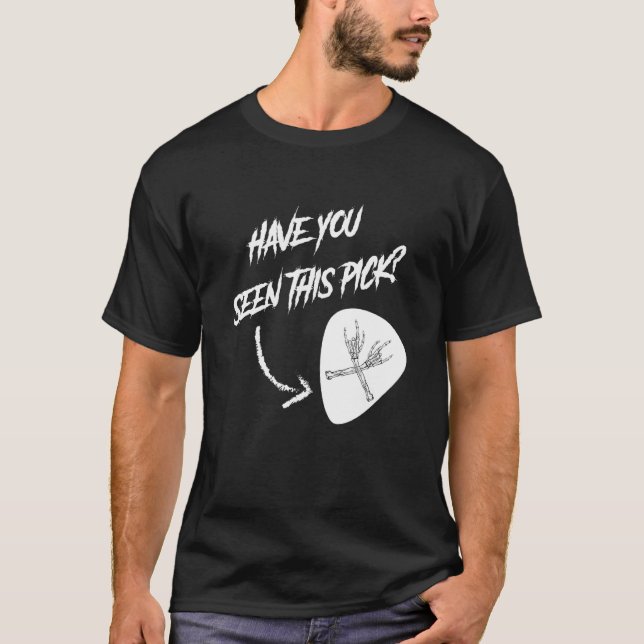 Camiseta Metal Guitar Player Have You Seen This Pick (Frente)
