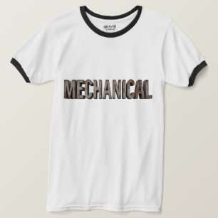 Camiseta Metal Industrial 'MECÂNICO' Distorcida Campainha T