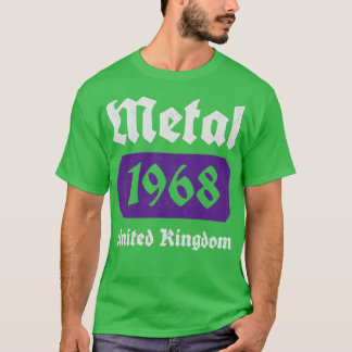 Camiseta Metal Music 1968 Vintage