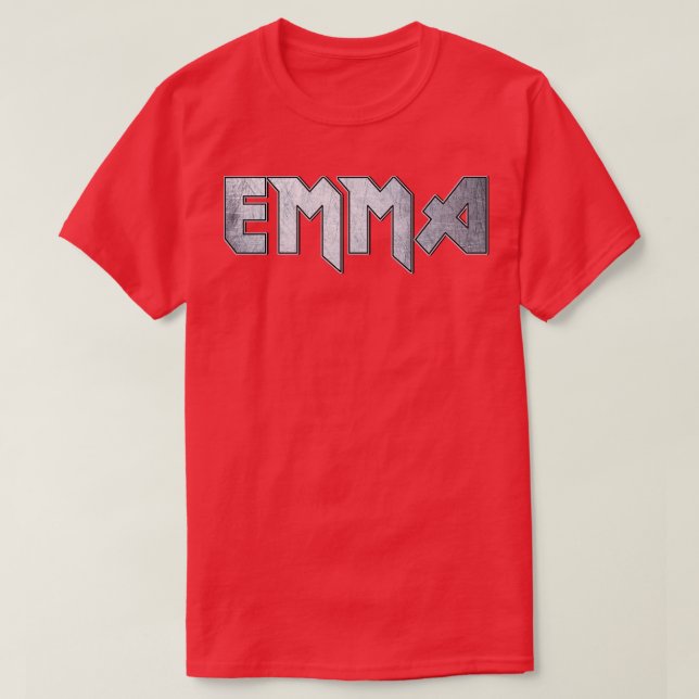 Camiseta Metal pesado Emma (Frente do Design)