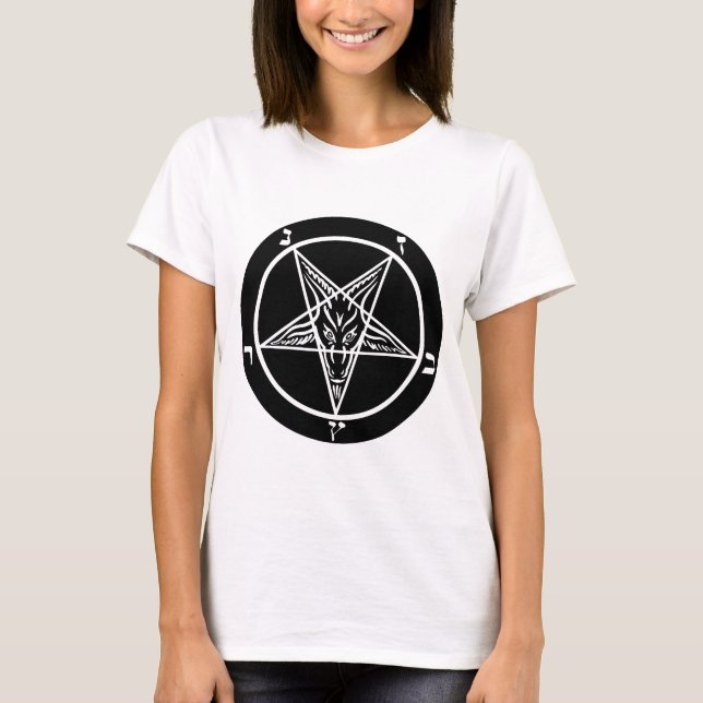 Camiseta metal preto, baphomet, senhor da escuridão! (Frente)