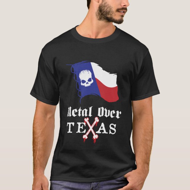 Camiseta Metal sobre o t-shirt de Texas (Frente)