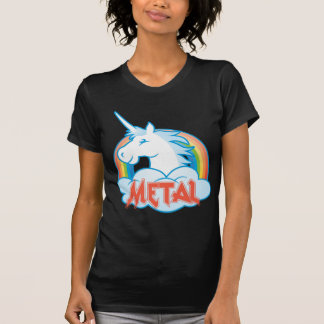 Camiseta metal-unicórnio