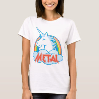 Camiseta metal-unicórnio