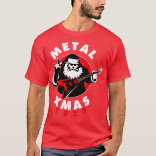 Camiseta Metal Xmas 2023 Heavy Metal Santa Claus