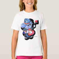 Camiseta Metalfant Heart Guitar Girl