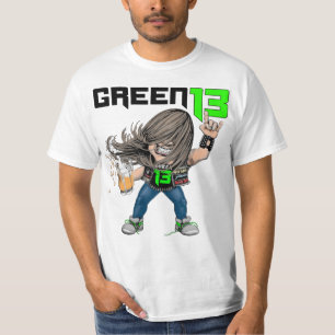 Camiseta Metalhead 2 tomado partido (branco)