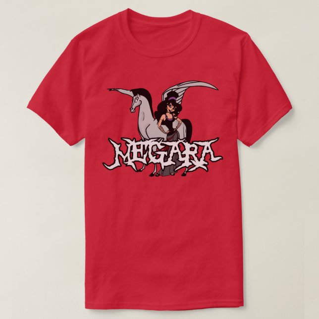 Camiseta Metalhead Megara Deus Da Guerra (Frente do Design)