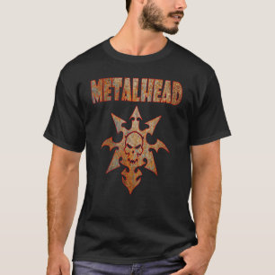 Camiseta Metalhead Rusted Skull Heavy Metal