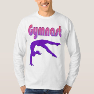 Camiseta Metálico Roxo de Energia do Gymnast
