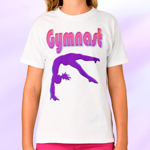 Camiseta Metálico Roxo de Energia do Gymnast