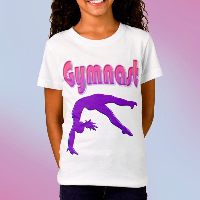 Camiseta Metálico Roxo de Energia do Gymnast (Criador carregado)