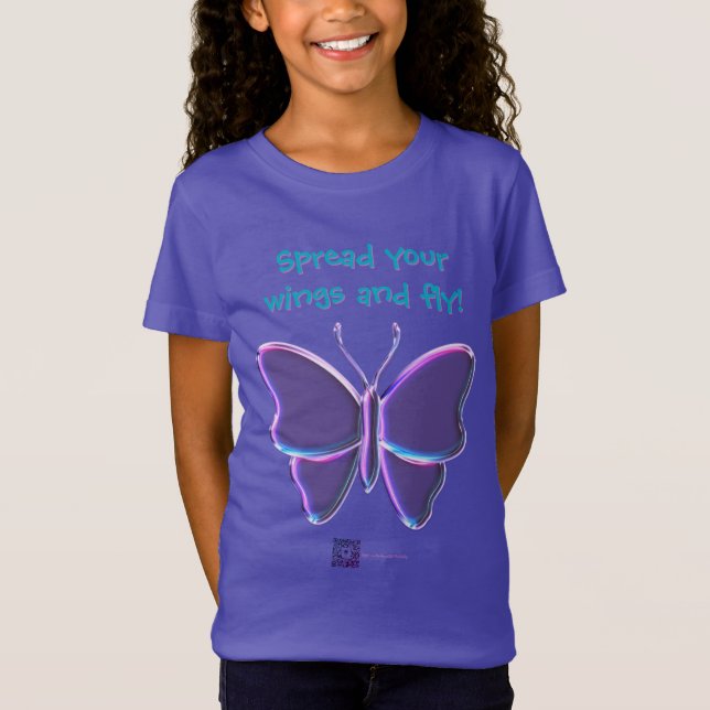 Camiseta METALLIC BUTTERFLY  (Frente)