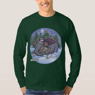 Camiseta Metalphant Wilbur & Mamãe Adulto Manga Longa 